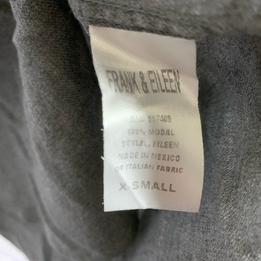 Frank & Eileen Mens Button Down Shirt Gray Size XS Modal Casual Business Minimal - Picture 8 of 9